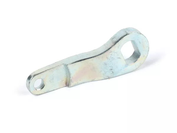 Lengan rem belakang -PIAGGIO, versi pendek (panjang = 67mm, dipasang untuk mesin 80-150cc) - cocok untuk Vespa Largeframe PX80, PX125, PX150, GL150, GT125/GTR125, TS125, Sprint150, Rally180, VNA, VNB, VBA, VBB, Super (VNC/VBC), Wideframe V11-15, V30-33,