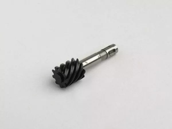 Speedometer worm -OEM QUALITY- Vespa 9 teeth, l=44mm, 2.7mm square (used in Rally180 (VSD1T), Rally200 (VSE1T), Sprint150 (VLB1T), GT125 (VNL2T), GTR125 (VNL2T), TS125 (VNL3T), GL150 (VLA1T)VLA1T (from 077399))