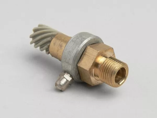 Snelheidsmeter worm set -IMPORT- Vespa 9 tanden, l=44mm, 2.0mm vierkant (gebruikt in GL VLA1T (tot nr. 077398), GS150 / GS3)