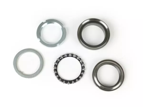 Balhoofdset - balhoofdlager -PIAGGIO- Piaggio, Gilera, Vespa - top complete set (5 delen) - Vespa V50, 50N, PV, ET3, PK, PX, T5, Cosa, Rally, Sprint, Super, GS160, SS180, GTS, HPE, ET2, ET4, LX/LXV, S50-125, Sprint, Primavera, Runner, SKR, Skipper, TPH