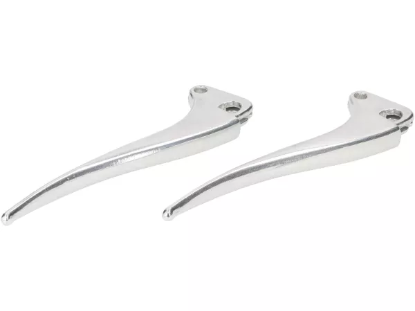 Brake and clutch lever set -OEM QUALITY, without ball end- Largeframe 1957-1968, Smallframe 1957-1968 - aluminium
