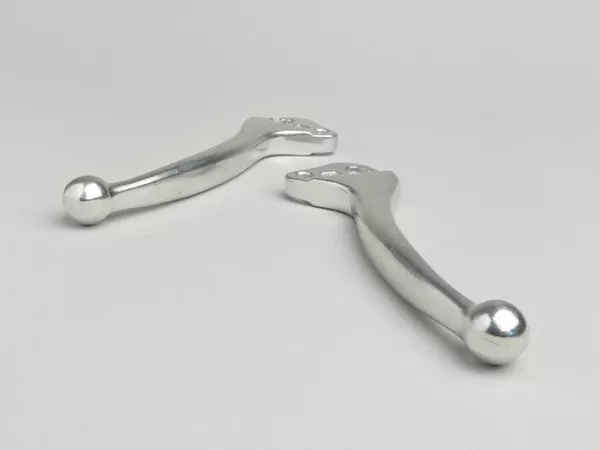 Tuas rem + tuas kopling (set) -KUALITAS OEM- Vespa Rangka Besar 1969-1977, V50, PV125, ET3 - Aluminium