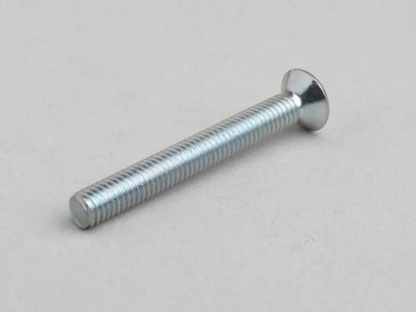 Kepala lensa sekrup countersunk -DIN 966- M5 x 40 (digunakan untuk kotak kabel Vespa PX, T5 125cc, Rally180 (VSD1T), Rally200 (VSE1T), Sprint150 (VLB1T), TS125 (VNL3T), GT125 (VNL2T), GTR125 (VNL2T), GL150 (VLA1T), Super, V50, V90, SS50, SS90, PV 125, ET3