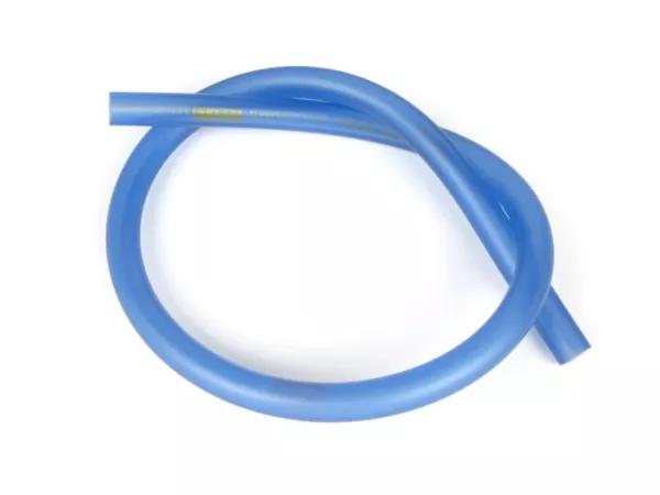 Benzineslang -BGM ORIGINAL Ø7x14mm- Polyurethaan - Vespa Classic (Ø binnen = 7mm, Ø buiten = 14mm, lengte= 750mm) - blauw - geschikt voor Vespa Largeframe PX, T5, Cosa, Rally, Sprint, VNA, VNB, VBA, VBB, Super, GT, GTR, TS, LML, Motovespa etc.