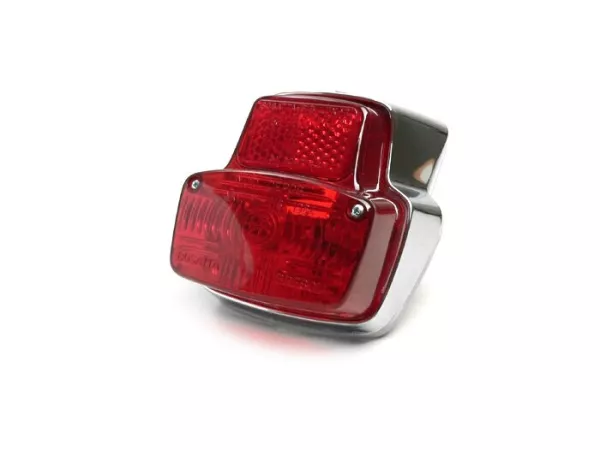 Taillight -BOSATTA Vespa vintage- plastic small - Chrome