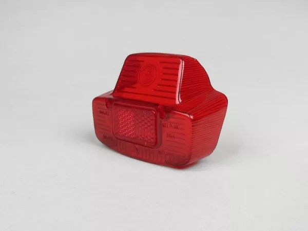 Vetro fanale posteriore -BOSATTA- Vespa Antica grande - Vespa 125 VNB (VNB6T), GL (VLA1T), Sprint (VLB1T fino al n. 025478), SS180 (VSC1T fino al n. 0018000) - Rosso
