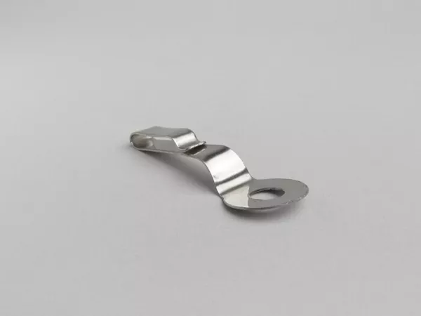 Snelheidsmeter kabel geleidingsplaat -SPAQ- Lambretta LI (serie 3), LI S, SX, TV (serie 3), DL, GP - roestvrij staal