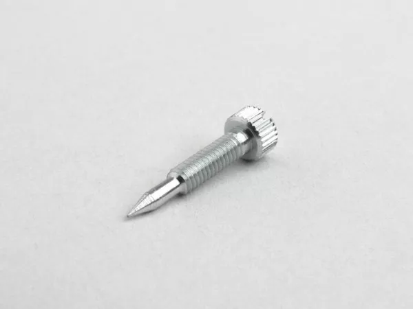 Fuel/air mixture screw -DELLORTO- SHB, SHBC - thread M4 x 0.75mm, l=27mm, thick tip