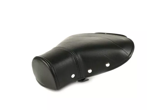 Sella -QUALITÀ OEM, anteriore Vespa Largeframe - con rivetti laterali - nero