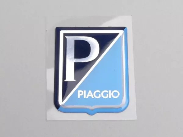 Cascade bokstäver -OEM KVALITET- Vespa Piaggio rektangel - Vespa GS150 / GS3 (från 1955), Vespa GS160 (från 1962), Vespa SS180 (från 1965), Vespa Super (från 1965), Vespa GT125 (från 1966) - plast självhäftande