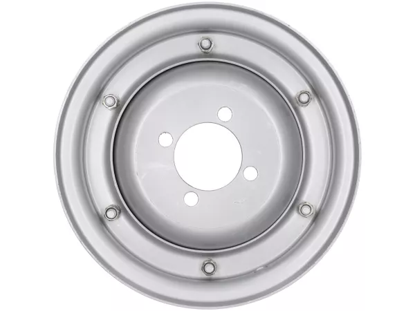 Wheel -OEM QUALITY 2.10-8 inch, steel- Vespa (type 4 hole inside) - Wideframe V1-15, V30-33, VU, VM, VN, VNA, VNB, VB, VBA, VBB, Hoffmann, ACMA - Gray