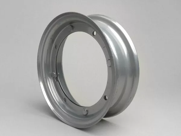 Felge -VIGANO 2.10-8 Zoll Stahl - Vespa (Typ Super - 4 Loch aussen) - Grau