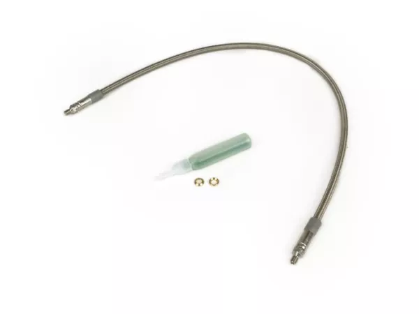 Latiguillo de freno -SPIEGLER MODULAR (sin racores)- Vespa, Lambretta - Plata - 500mm