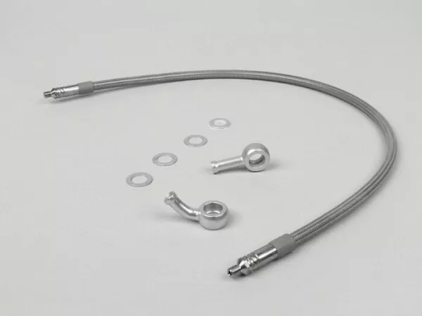 Latiguillo de freno -SPIEGLER MODULAR- Vespa (semihidráulico) - 500mm - Plata