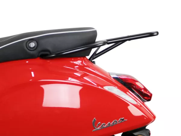 Achterkoffer drager -PIAGGIO- Vespa Primavera 50 (ZAPC53100, ZAPC53200), Vespa Primavera 125 (ZAPM81100), Vespa Primavera 150 (ZAPM81200), Vespa Sprint 50 (ZAPC53101, ZAPC53201), Vespa Sprint 125 (RP8M82111, ZAPM81300, ZAPM81301) - mat zwart