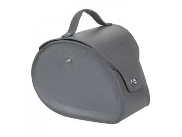 Tunnel tas -PIAGGIO, leder- Vespa Primavera 50, Primavera 125, Primavera 150 - grijs