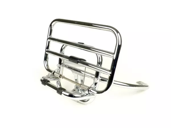Gepäckträger klappbar hinten -PIAGGIO- HQ - Vespa GTS, GTS Super - 125-200-250-300cc - chrom - für GTS/Super Topcase
