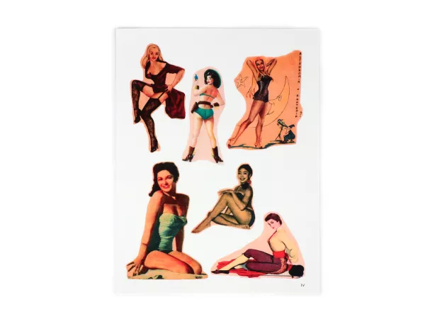 Fotos acuáticas - motivo Pin up 3, hoja DIN A4 con 6 motivos