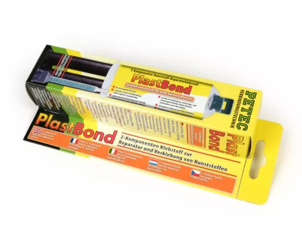 Plastreparationslim -PlastBond- 2 komponenter, 24 ml dubbel spruta inklusive blandningsrör