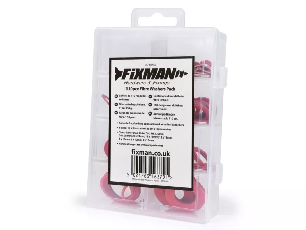 Sealing ring assortment box -OEM- Fibre washers, 110 pcs.