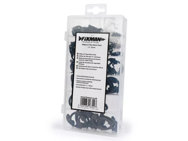 Boîte d'assortiment de circlips -OEM- arbre DIN6799, Ø=1,5-22 mm, 300 pcs.