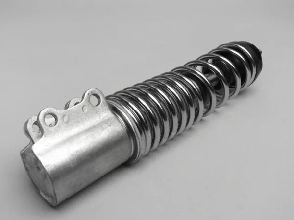 Shock absorber front -PIAGGIO, 210mm- Vespa LX50, LX 125, LX150, LXV50, LXV125, S50, S125, S150 - chrome
