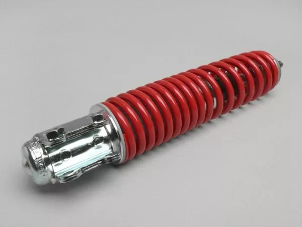 Shock absorber front -PIAGGIO, 240mm- red spring, Vespa GTS 150 (ZAPMA3200, ZAPMA3100), Vespa GTS 300 (ZAPMA3300), Vespa GTS HPE 300 (ZAPMA3600), Vespa GTS Super 125 (ZAPM45300, ZAPMA3100, ZAPMA3200, ZAPMA3700), Vespa GTS Super 300 (ZAPM45200, ZAPMA3300),
