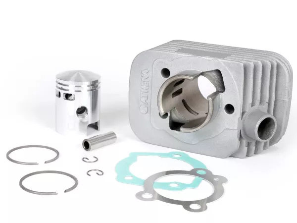 Cylinder -ATHENA 50 ccm aluminium Ø38,4mm- Piaggio Bravo, Ciao, Boxer, Si, Boss, Grillo, Pack2 (kolvstift = Ø 10mm) - - Cylinder