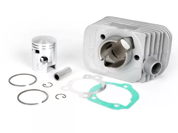 Cylinder -ATHENA 50 ccm aluminium Ø38,4mm- Piaggio Bravo, Ciao, Boss, Si, Boxer, Grillo, Pack2 (kolvstift = Ø 12mm)