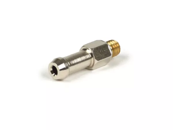 Raccord de dépression -UNIVERSEL- M6 (WS=8, avec joint torique, Ø intérieur = 3,5mm, Ø extérieur =6,1mm, longueur = 30mm)