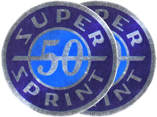 Badge boite à gants -IMPORT- Vespa Super Sprint 50 - Vespa SS50 (depuis 1967)
