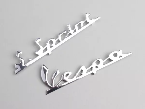 Belettering beenschild + achterframe -VESPA- Vespa S. Sprint 90 - Vespa SS90 (vanaf 1965)