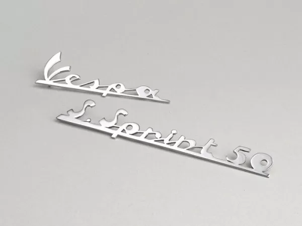 Belettering beenschild + achterframe -VESPA- Vespa S. Sprint 50 - Vespa SS50 (vanaf 1967)