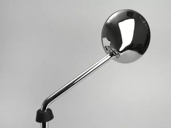 Mirror -PIAGGIO, chrome, M8x1.25 right-hand thread, lhs- Piaggio LX50 (ZAPC381, ZAPC383, ZAPC387), LX125 (ZAPM441, ZAPM443, ZAPM681), LX150 (ZAPM444), S50 (ZAPC386), Piaggio Liberty 50 (ZAPC42, ZAPC49) Liberty 125 (RP8M, ZAPM38, ZAPM67), Liberty 150 (ZAPM