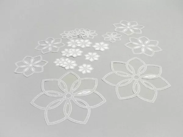 Stickerset -PIAGGIO Bloemen- Vespa S - Zilver