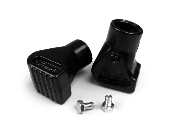 Standvoeten -VESPA Ø= 20mm- V50, V90, PV125, ET3, Sprint150, Rally, TS125, GS160 / GS4, SS180, GL150, GT125, GTR125, Super, VNB3T tot VNB6T, VBB1T (17451-), VBB2T - aluminium zwart
