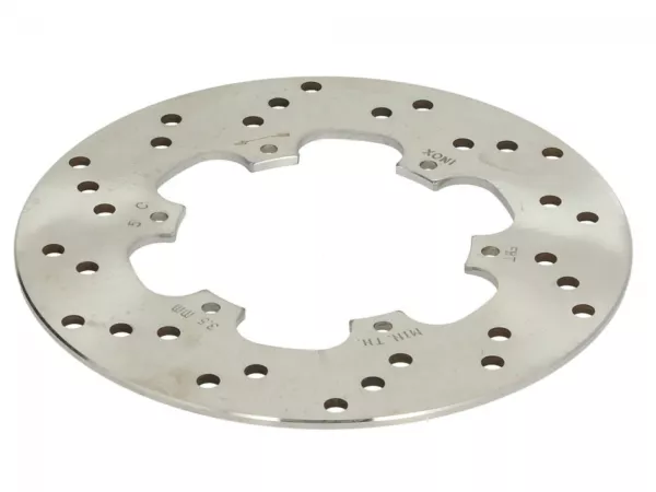 Brake disc -PIAGGIO Ø220/105mm 6o- Vespa GT 250 (ZAPM45102), Vespa GT L 125 (ZAPM31100, ZAPM31101), Vespa GT L 200 (ZAPM31200), Vespa GTS 125 (ZAPM31300, ZAPMA3100, ZAPMA3200, ZAPMA3700), Vespa GTS 150 (ZAPMA3200, ZAPMA3100), Vespa GTS 250 (ZAPM45100, ZAP