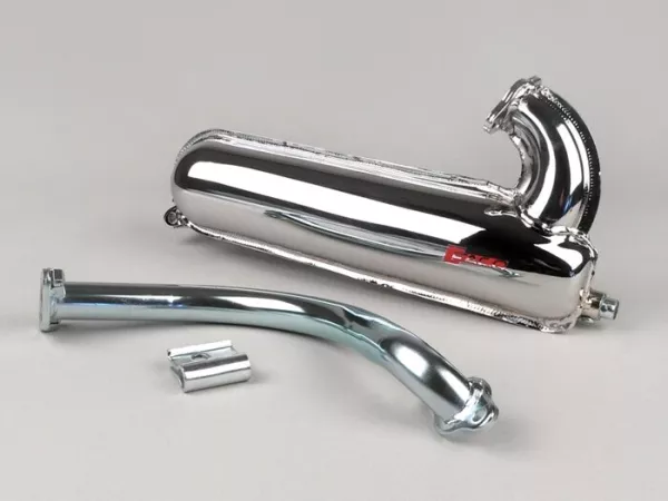 Exhaust -FACO ET3 banana- Vespa V50 - chrome