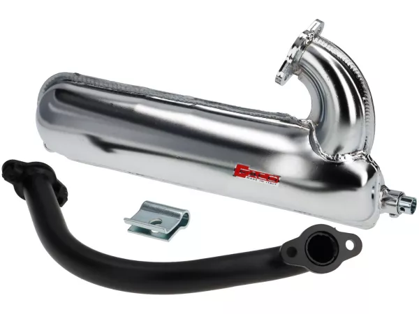 Exhaust -FACO ET3 banana- Vespa PV125, ET3 125 - chrome