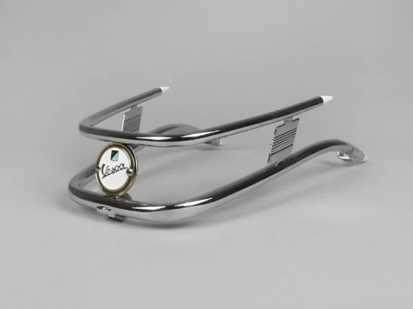 Voorbumper -PIAGGIO- Vespa Rally180 (VSD1T), Rally200 (VSE1T), Sprint150 (VLB1T), TS125 (VNL3T), GTR125 (VNL2T) - Chroom