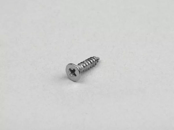 Schroef voor vloermatbevestiging, schroef voor spatbordnippel -OEM KWALITEIT- Vespa PX, Rally180 (VSD1T), Rally200 (VSE1T), Sprint150 (VLB1T), TS125 (VNL3T), GT125 (VNL2T), GTR125 (VNL2T), SS180 (VSC1T), GS160 / GS4 (VSB1T), Super, VNA, VNB, VBA, VBB, V5