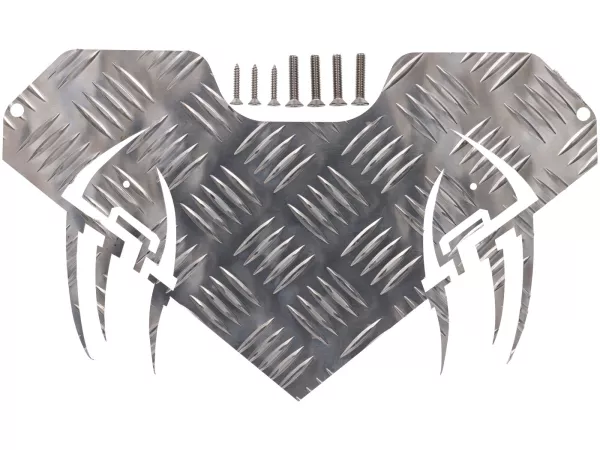 Marchepieds aluminium -DF OPTICPARTS Style 16- Piaggio NRG, TPH, Storm - partie avant - aluminium