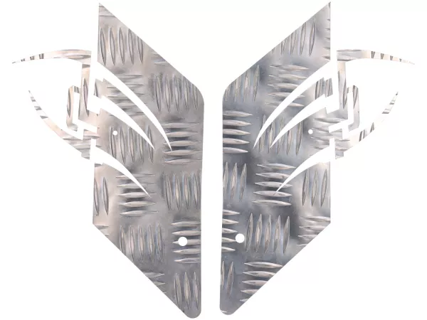 Runningboard alloy -DF OPTICPARTS Style 16- CPI Hussar - rear part - alloy