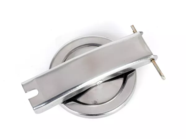 Tutup pengisi bahan bakar -SPAQ- Vespa 1948-1984 - Rangka lebar V1-V33, VM, VN, VL, VD, Rangka besar VNA, VNB, VNS, VBB, VBA, VGLA, GT/GTR/TS (VNL), Super (VNC, VBC), GL (VLA), GL ACMA (VGL), GS150 (VS1-5), Sprint (VLB), PX80 (V8X), PX125 (VNX), PX150 (VL