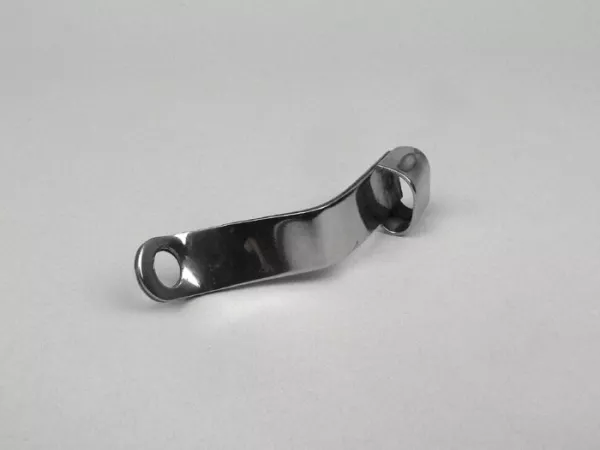 Bevestigingsplaat voor schakelkabels op motor -OEM KWALITEIT- Vespa PX, T5, Cosa, Rally, Sprint, GT, GTR, TS, Super, GL, VNA, VNB, VBA, VBB, LML Star, Stella - roestvrij staal