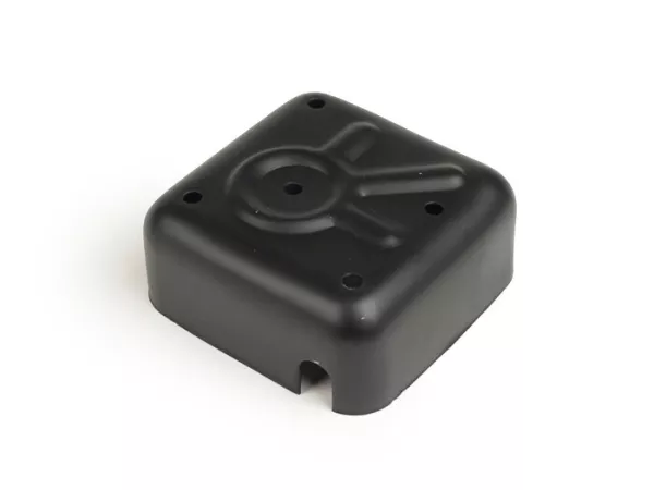 Tapa rectificador -CALIDAD OEM- Vespa todos los modelos con batería - VBA, VBB, GL, Sprint, Sprint Veloce, TS, SS180, Vespa Rally180, Rally200 - metal negro